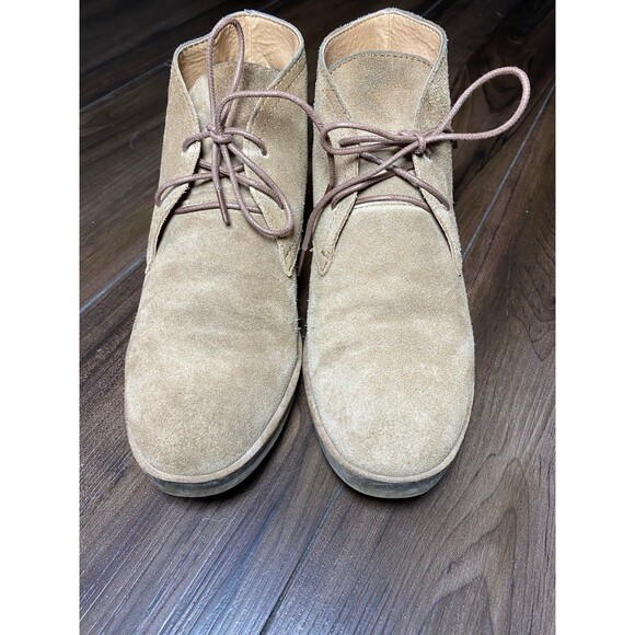 Lucky Brand Garboh Lace Up Chukka Suede Boots Booties Tan Size 7 - Picture 4 of 7